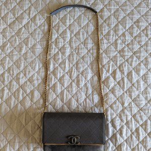 Chanel Medium Lady Coco Caviar Leather Suede Bag
